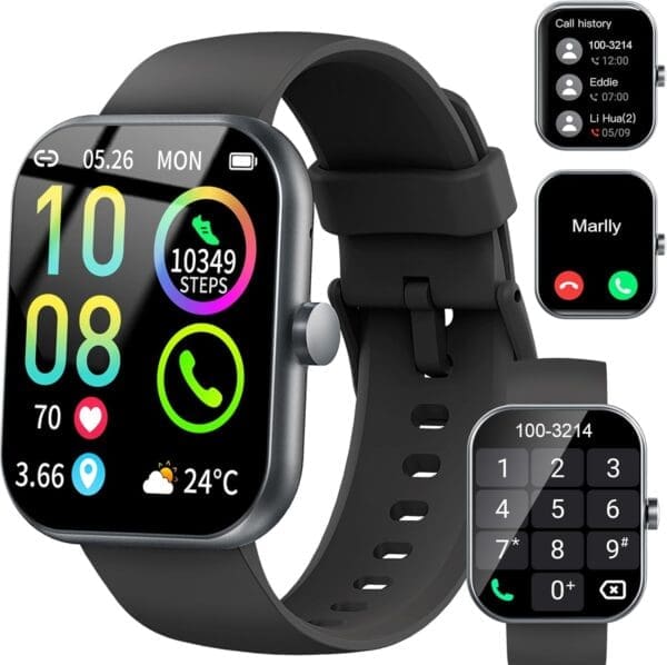 Smart Watches for Men/Women, 1.91 or 1.96" Screen, HD Fitness Watch with Make/Answer Calls. 