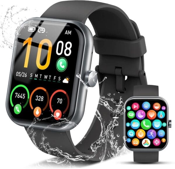 Smart Watches for Men/Women, 1.91 or 1.96" Screen, HD Fitness Watch with Make/Answer Calls. 