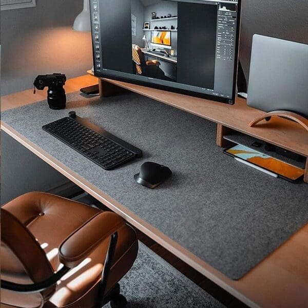 levate the aesthetic of your home office with stylish yet functional items - Desk Mat