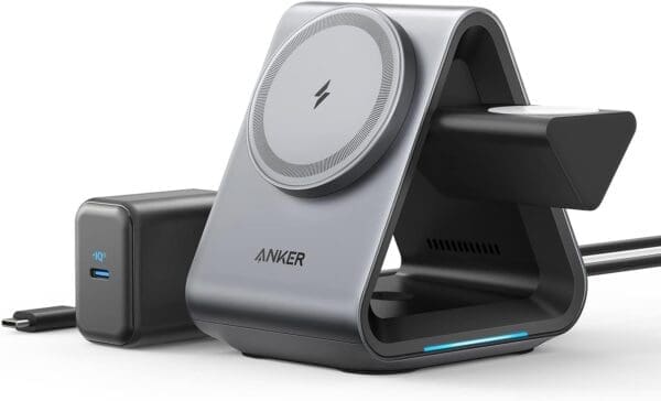 Finding the perfect Fathers Day Gifts for the Dad who spends a lot of time in his home office can be tough.  How about a MagSafe Charger, Anker MagGo Charger (3-in-1 Station)?
