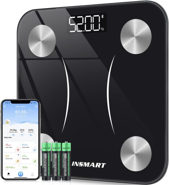 Bluetooth Body Fat Scales, INSMART Smart Digital