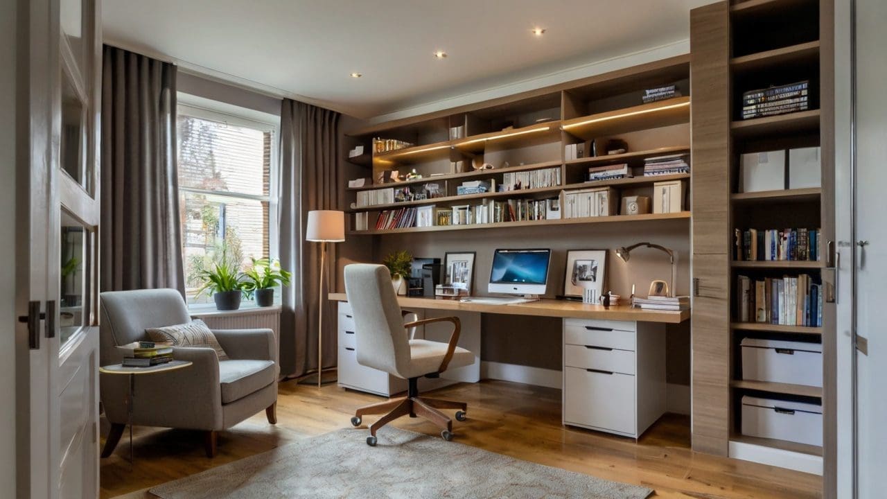 Another way to bring a touch of warmth and coziness to your home office is by incorporating soft textiles. Adding plush throw blankets, fluffy pillows, comfy chair or a cozy rug can instantly transform your workspace into a comfortable haven