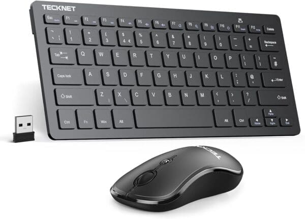 Now, take your productivity to the next level with a Wireless Bluetooth Keyboard. This sleek and portable device allows you to type comfortably and efficiently, whether you're at your desk or on the go.