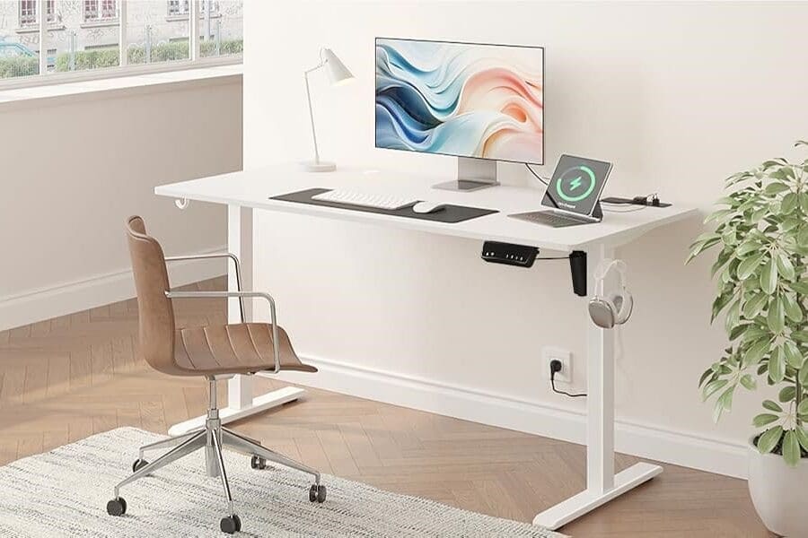 This innovative design allows you to easily switch between sitting and standing positions, promoting better posture and reducing the negative effects of prolonged sitting. The Convertible Standing Desk provides the flexibility to adjust the height to your preferred level, making it a great choice for those looking to improve their overall workspace ergonomics. 