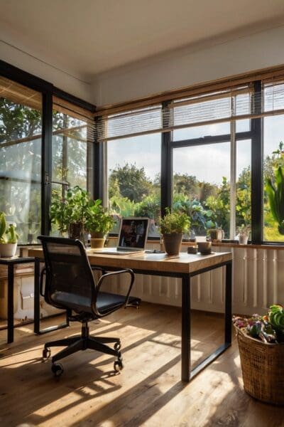 Embrace tranquility with a Zen-inspired office. This setup focuses on simplicity and balance. Start with a neutral color palette—think whites, soft grays, and natural wood tones. Incorporate plants 