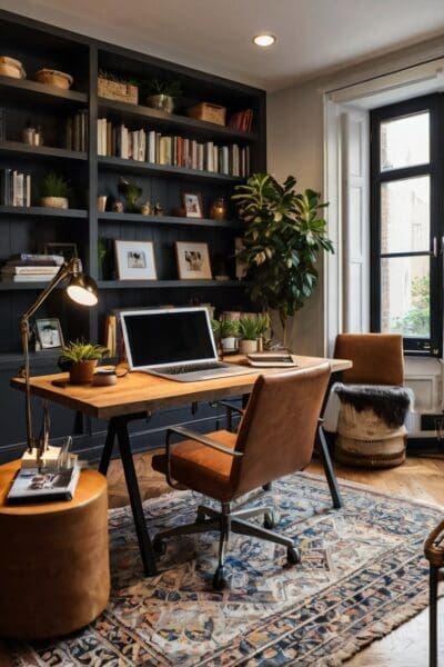 ot everyone has a spacious house to dedicate to a large office. Therefore, it's crucial to maximize the use of small spaces to create a cozy home office.