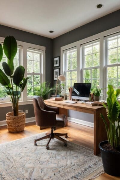 Connect with nature by positioning your desk near a window with a view.