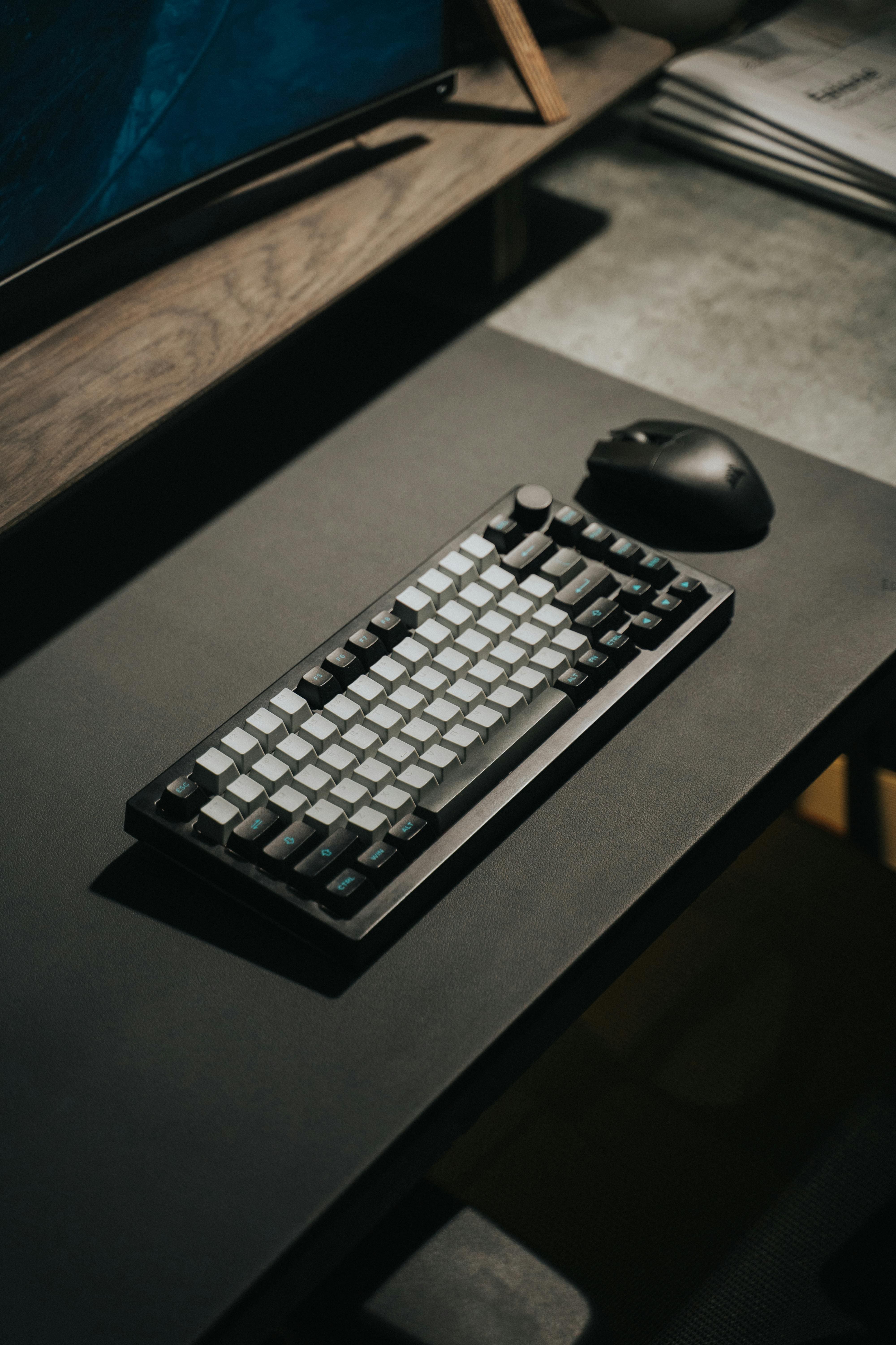 An ergonomic keyboard and mouse can significantly reduce wrist strain and improve typing comfort