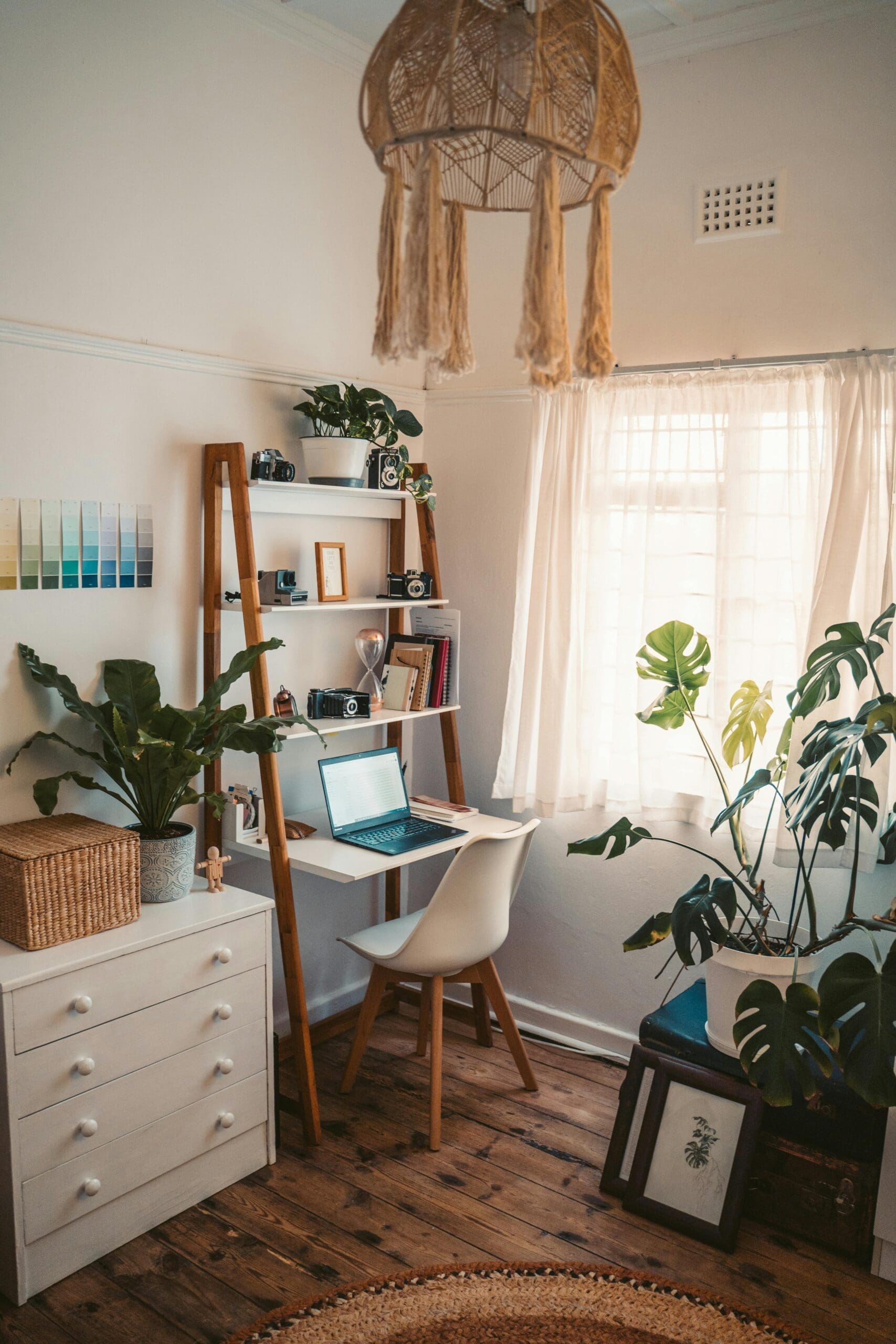 If you're short on space, transforming your bedroom into a dual-purpose home office can be the perfect solution