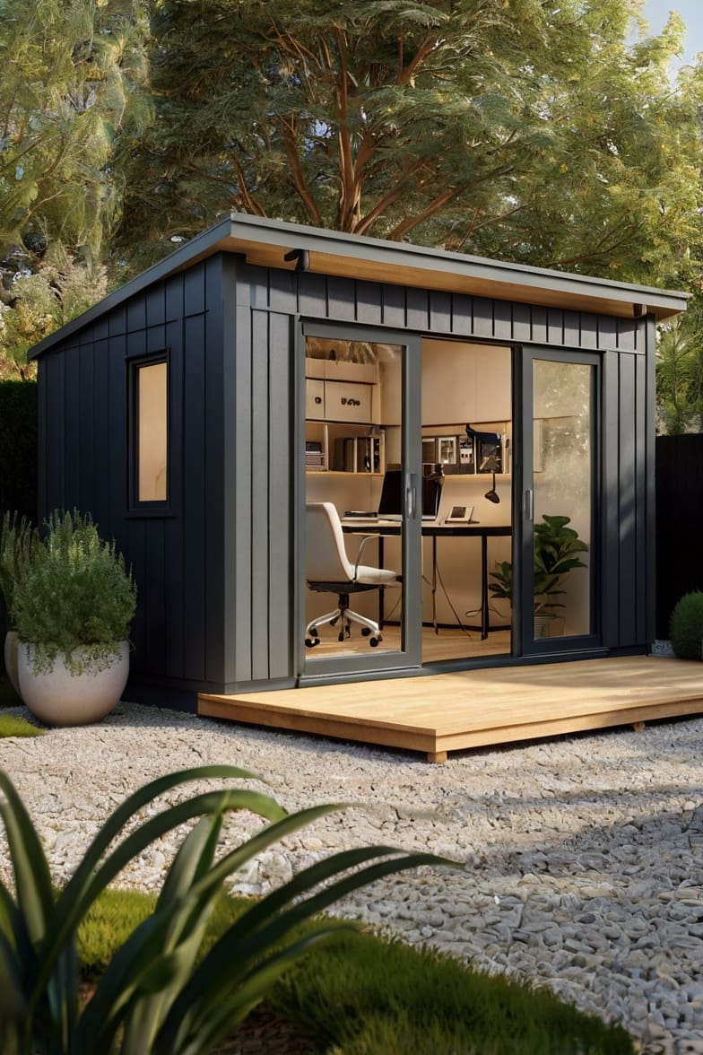 . Imagine stepping out of your hectic home, with a short commute into your garden home office, where the stress of the daily grind melts away.