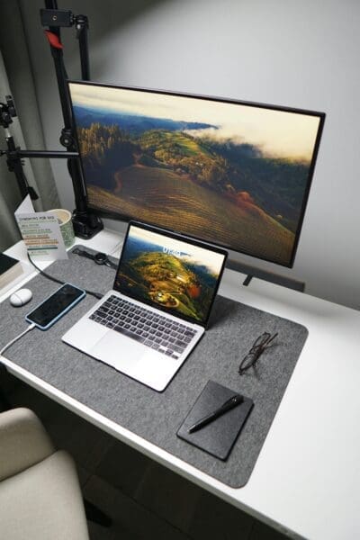 A must have tech gadget for you home office, a second monitor home office setup for increased remote work productivity