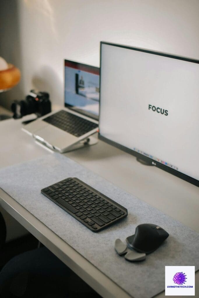 Best 5 Second Monitors for Remote Work in 2025 (Under $200) Remote work desk featuring a stylish second monitor for improved multitasking.